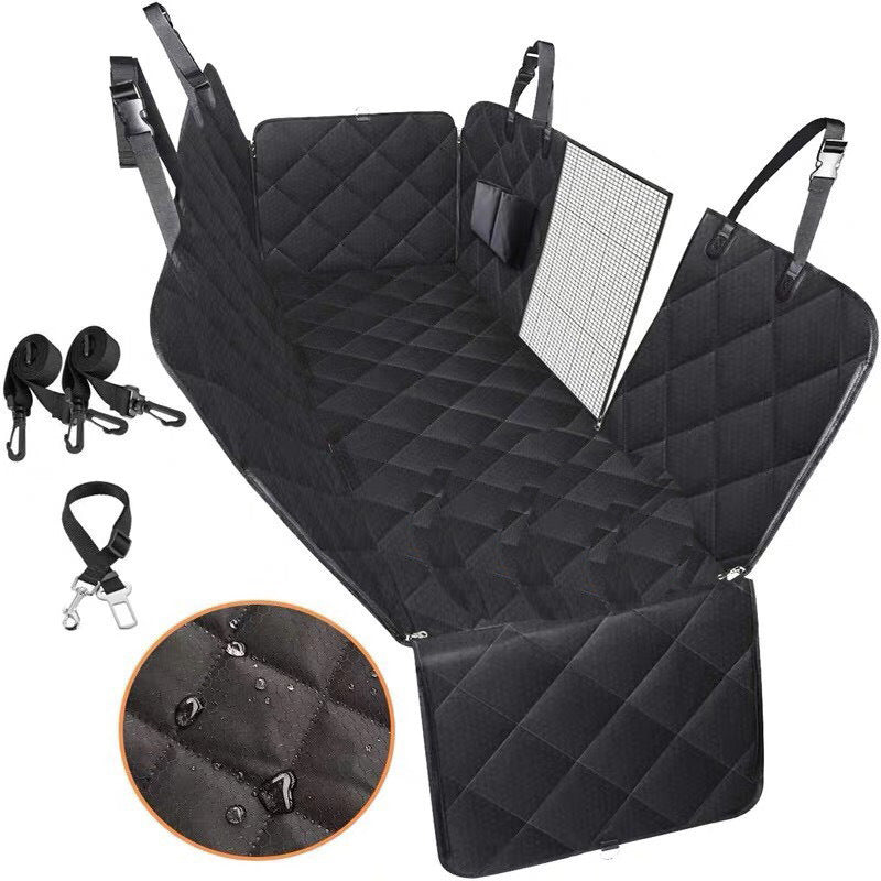 GG Quilted Waterproof Car Rear Seat Pet Mat