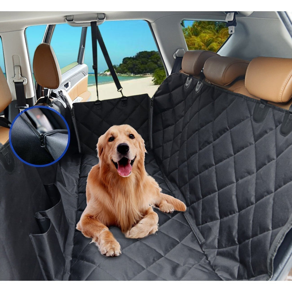 GG Quilted Waterproof Car Rear Seat Pet Mat