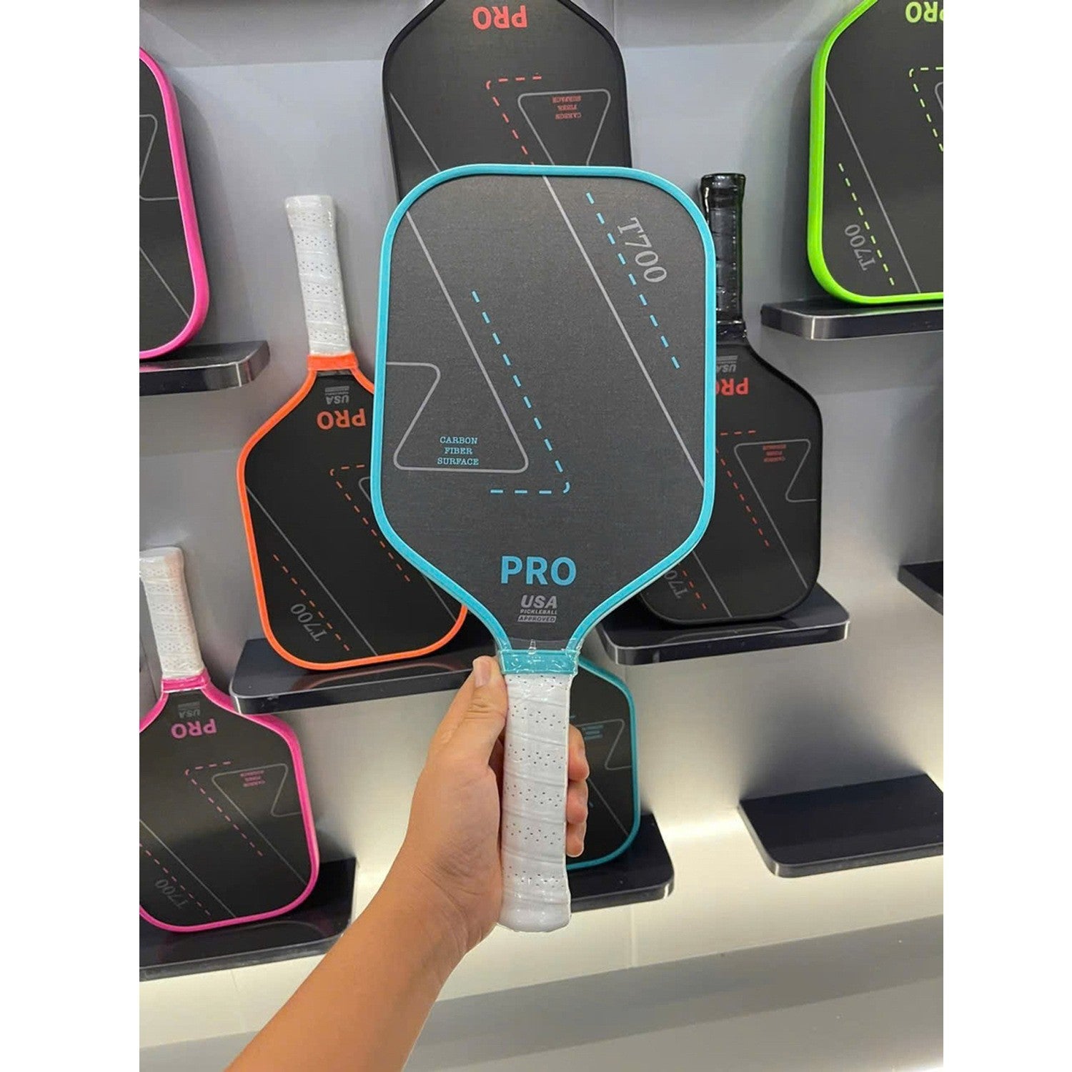 Graphite Pickleball Paddle Textured Surface Sports Racket