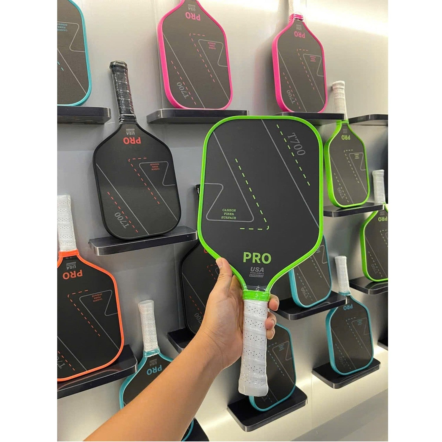 Graphite Pickleball Paddle Textured Surface Sports Racket