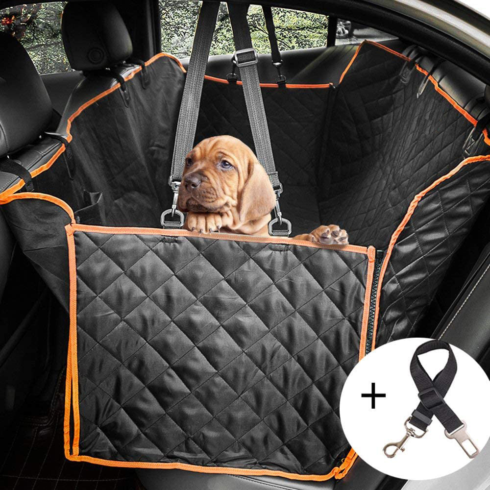 GG Quilted Waterproof Car Rear Seat Pet Mat