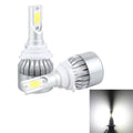 2 PCS 9005 18W 1800 LM 6000K IP68 Casnbus Constant Current Car LED Headlight with 2 COB Lamps, DC 9-36V, 9005