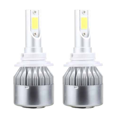 2 PCS 9006 18W 1800 LM 6000K IP68 Casnbus Constant Current Car LED Headlight with 2 COB Lamps, DC 9-36V, 9006
