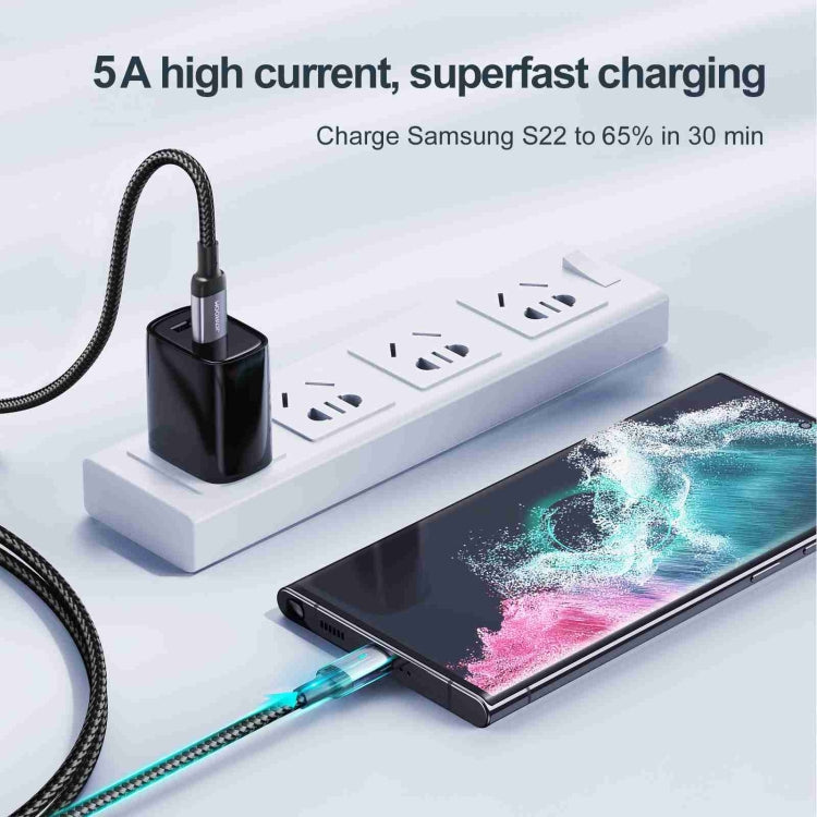 JOYROOM S-CC100A10 Extraordinary Series 100W USB-C / Type-C to USB-C / Type-C Fast Charging Data Cable, 100W Type-C,1.2m