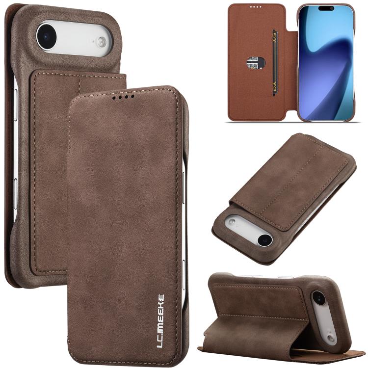 LC.IMEEKE Hon Ancient Series Flip Leather Phone Case, For iPhone 17 Pro Max, For iPhone 17 Pro, For iPhone 17, For iPhone Air, For iPhone 16 Pro Max, For iPhone 16 Pro, For iPhone 16 Plus, For iPhone 16, For iPhone 15 Pro Max