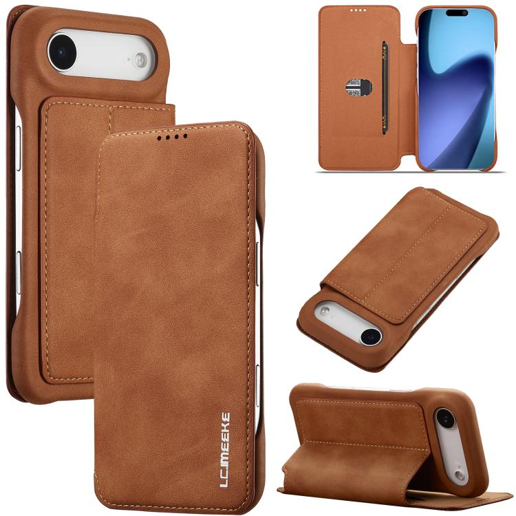 LC.IMEEKE Hon Ancient Series Flip Leather Phone Case, For iPhone 17 Pro Max, For iPhone 17 Pro, For iPhone 17, For iPhone Air, For iPhone 16 Pro Max, For iPhone 16 Pro, For iPhone 16 Plus, For iPhone 16, For iPhone 15 Pro Max