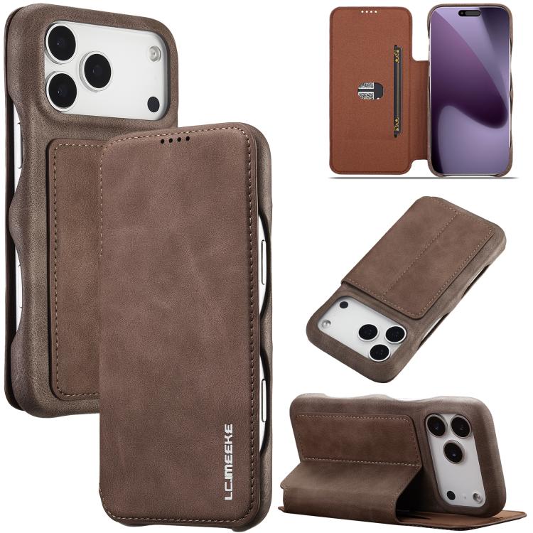 LC.IMEEKE Hon Ancient Series Flip Leather Phone Case, For iPhone 17 Pro Max, For iPhone 17 Pro, For iPhone 17, For iPhone Air, For iPhone 16 Pro Max, For iPhone 16 Pro, For iPhone 16 Plus, For iPhone 16, For iPhone 15 Pro Max
