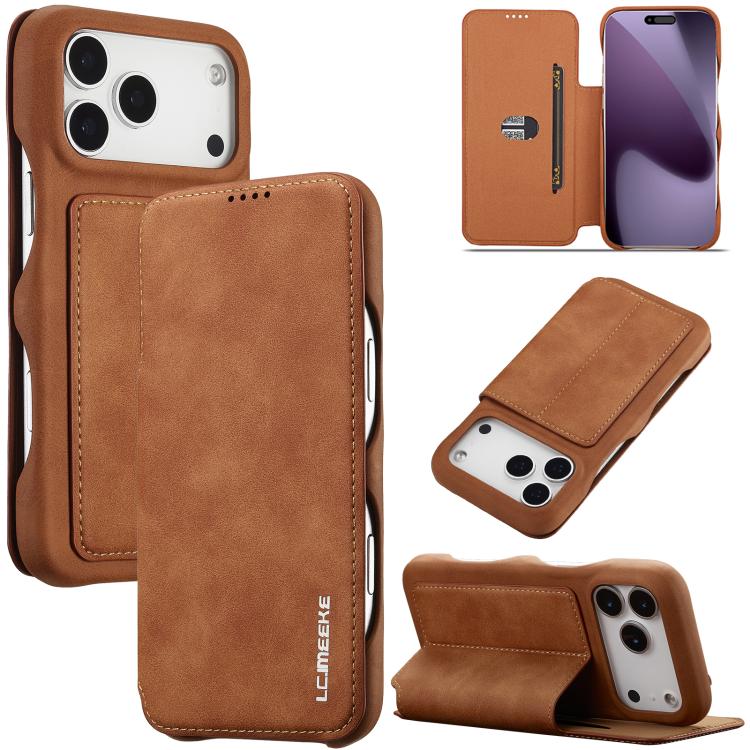 LC.IMEEKE Hon Ancient Series Flip Leather Phone Case, For iPhone 17 Pro Max, For iPhone 17 Pro, For iPhone 17, For iPhone Air, For iPhone 16 Pro Max, For iPhone 16 Pro, For iPhone 16 Plus, For iPhone 16, For iPhone 15 Pro Max