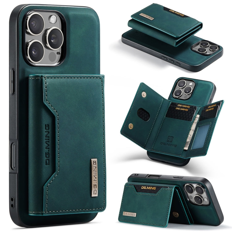 DG.MING M2 Series 3-Fold Card Bag Wallet Leather Phone Case, For iPhone 17e / 16e, For iPhone 17 Pro Max, For iPhone 17 Pro, For iPhone 17, For iPhone Air, For iPhone 16 Pro Max, For iPhone 16 Pro, For iPhone 16 Plus, For iPhone 16