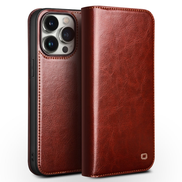 QIALINO Classic Genuine Leather Phone Case, For iPhone 16e / 17e, For iPhone 17 Pro Max, For iPhone 17 Pro, For iPhone 17, For iPhone Air, For iPhone 16 Pro Max, For iPhone 16 Pro, For iPhone 16 Plus, For iPhone 16, For iPhone 15 Pro Max               ...