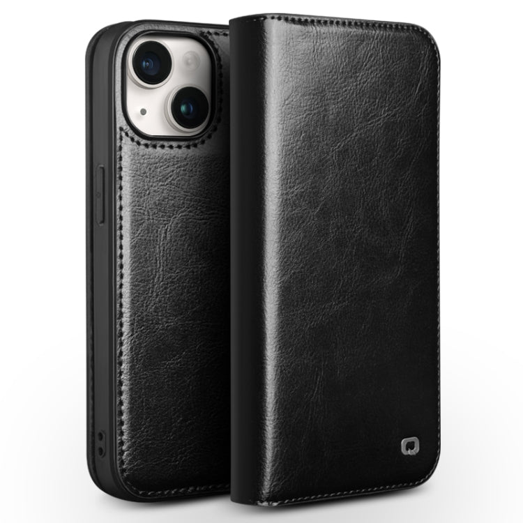 QIALINO Classic Genuine Leather Phone Case, For iPhone 16e / 17e, For iPhone 17 Pro Max, For iPhone 17 Pro, For iPhone 17, For iPhone Air, For iPhone 16 Pro Max, For iPhone 16 Pro, For iPhone 16 Plus, For iPhone 16, For iPhone 15 Pro Max               ...