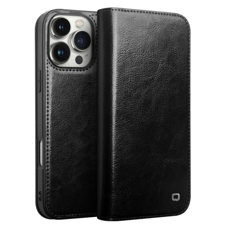 QIALINO Classic Genuine Leather Phone Case, For iPhone 16e / 17e, For iPhone 17 Pro Max, For iPhone 17 Pro, For iPhone 17, For iPhone Air, For iPhone 16 Pro Max, For iPhone 16 Pro, For iPhone 16 Plus, For iPhone 16, For iPhone 15 Pro Max               ...