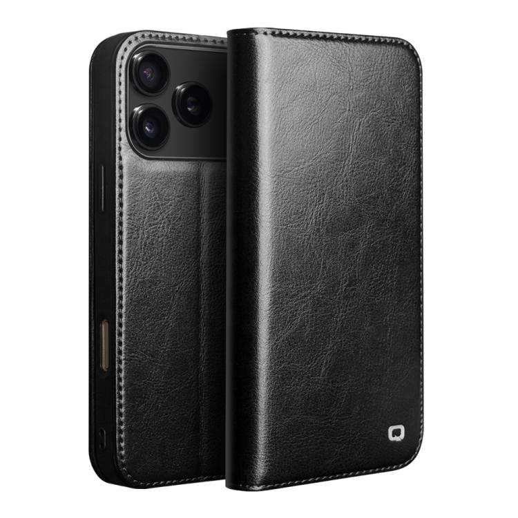 QIALINO Classic Genuine Leather Phone Case, For iPhone 16e / 17e, For iPhone 17 Pro Max, For iPhone 17 Pro, For iPhone 17, For iPhone Air, For iPhone 16 Pro Max, For iPhone 16 Pro, For iPhone 16 Plus, For iPhone 16, For iPhone 15 Pro Max               ...