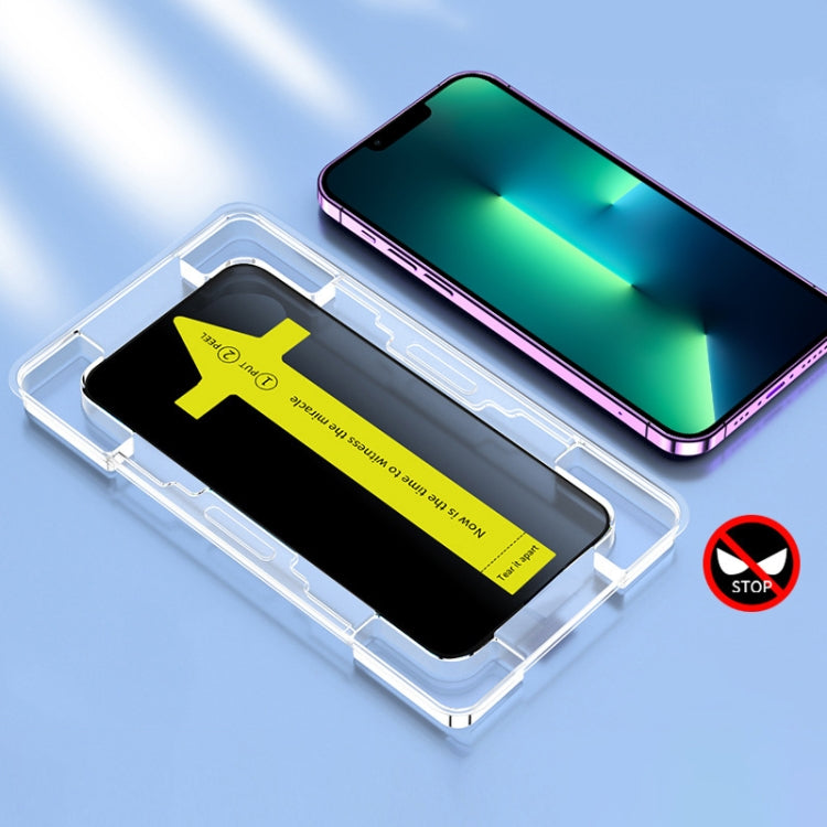 Anti-peeping Fast Attach Dust-proof Anti-static Tempered Glass Film, For iPhone 17 Pro Max, For iPhone 17 Pro, For iPhone 17, For iPhone Air, For iPhone 16 Pro Max, For iPhone 16 Pro, For iPhone 16 Plus / 15 Plus, For iPhone 16 / 15, For iPhone 15 Pro ...