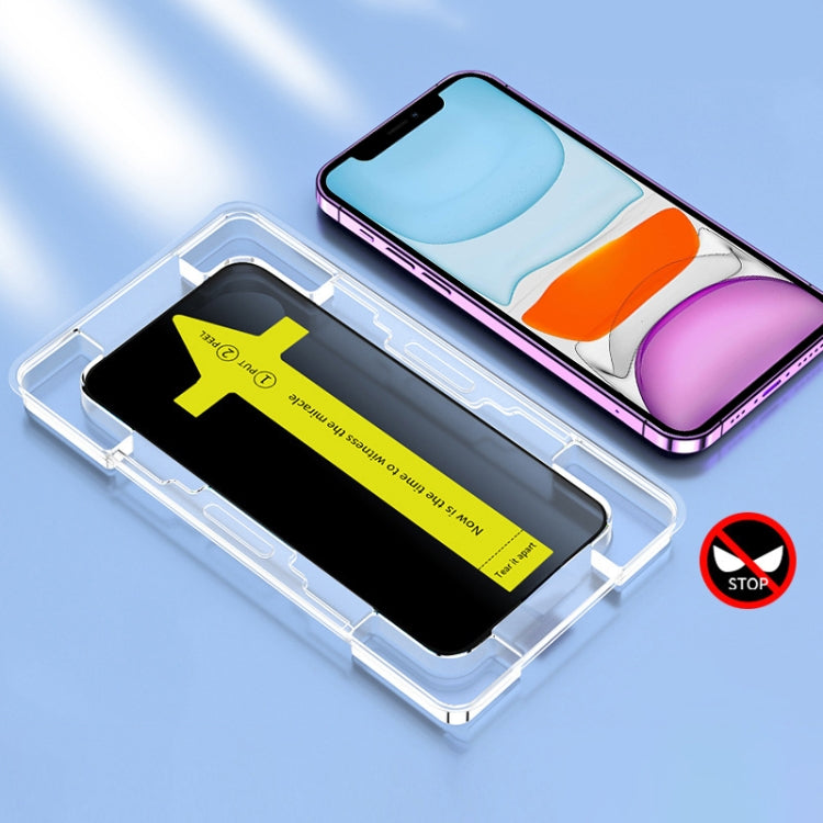 Anti-peeping Fast Attach Dust-proof Anti-static Tempered Glass Film, For iPhone 17 Pro Max, For iPhone 17 Pro, For iPhone 17, For iPhone Air, For iPhone 16 Pro Max, For iPhone 16 Pro, For iPhone 16 Plus / 15 Plus, For iPhone 16 / 15, For iPhone 15 Pro ...