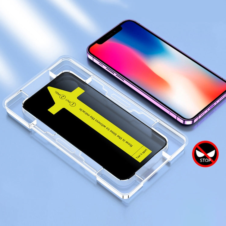 Anti-peeping Fast Attach Dust-proof Anti-static Tempered Glass Film, For iPhone 17 Pro Max, For iPhone 17 Pro, For iPhone 17, For iPhone Air, For iPhone 16 Pro Max, For iPhone 16 Pro, For iPhone 16 Plus / 15 Plus, For iPhone 16 / 15, For iPhone 15 Pro ...