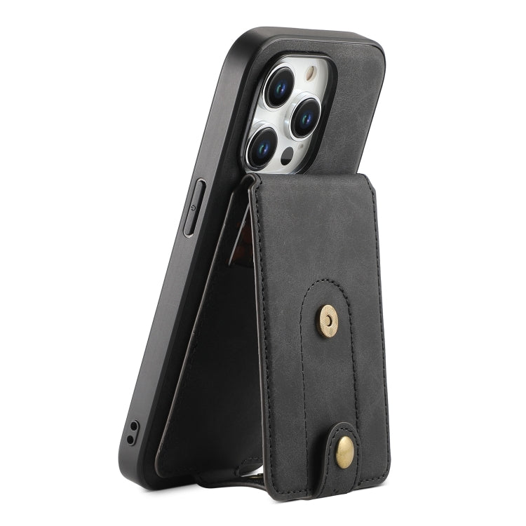 Denior D14 NK Retro Pattern MagSafe Magnetic Card Holder Leather Phone Case, For iPhone 17 Pro Max, For iPhone 17 Pro, For iPhone 17, For iPhone Air, For iPhone 16 Pro Max, For iPhone 16 Pro, For iPhone 16 Plus, For iPhone 16, For iPhone 15 Pro Max    ...