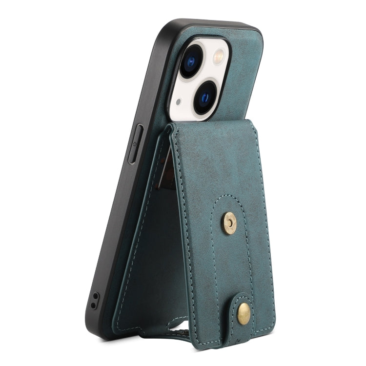 Denior D14 NK Retro Pattern MagSafe Magnetic Card Holder Leather Phone Case, For iPhone 17 Pro Max, For iPhone 17 Pro, For iPhone 17, For iPhone Air, For iPhone 16 Pro Max, For iPhone 16 Pro, For iPhone 16 Plus, For iPhone 16, For iPhone 15 Pro Max    ...