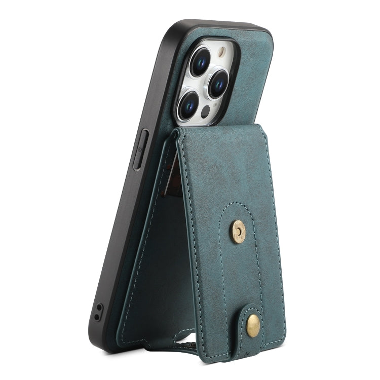 Denior D14 NK Retro Pattern MagSafe Magnetic Card Holder Leather Phone Case, For iPhone 17 Pro Max, For iPhone 17 Pro, For iPhone 17, For iPhone Air, For iPhone 16 Pro Max, For iPhone 16 Pro, For iPhone 16 Plus, For iPhone 16, For iPhone 15 Pro Max    ...