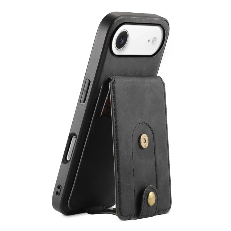 Denior D14 NK Retro Pattern MagSafe Magnetic Card Holder Leather Phone Case, For iPhone 17 Pro Max, For iPhone 17 Pro, For iPhone 17, For iPhone Air, For iPhone 16 Pro Max, For iPhone 16 Pro, For iPhone 16 Plus, For iPhone 16, For iPhone 15 Pro Max    ...