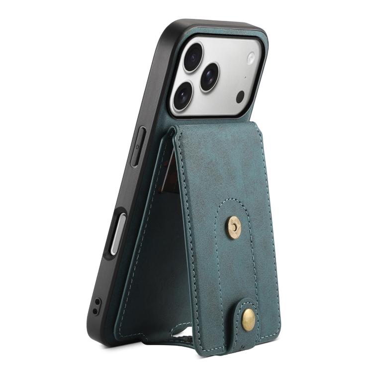 Denior D14 NK Retro Pattern MagSafe Magnetic Card Holder Leather Phone Case, For iPhone 17 Pro Max, For iPhone 17 Pro, For iPhone 17, For iPhone Air, For iPhone 16 Pro Max, For iPhone 16 Pro, For iPhone 16 Plus, For iPhone 16, For iPhone 15 Pro Max    ...