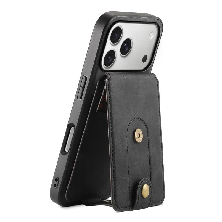 Denior D14 NK Retro Pattern MagSafe Magnetic Card Holder Leather Phone Case, For iPhone 17 Pro Max, For iPhone 17 Pro, For iPhone 17, For iPhone Air, For iPhone 16 Pro Max, For iPhone 16 Pro, For iPhone 16 Plus, For iPhone 16, For iPhone 15 Pro Max    ...