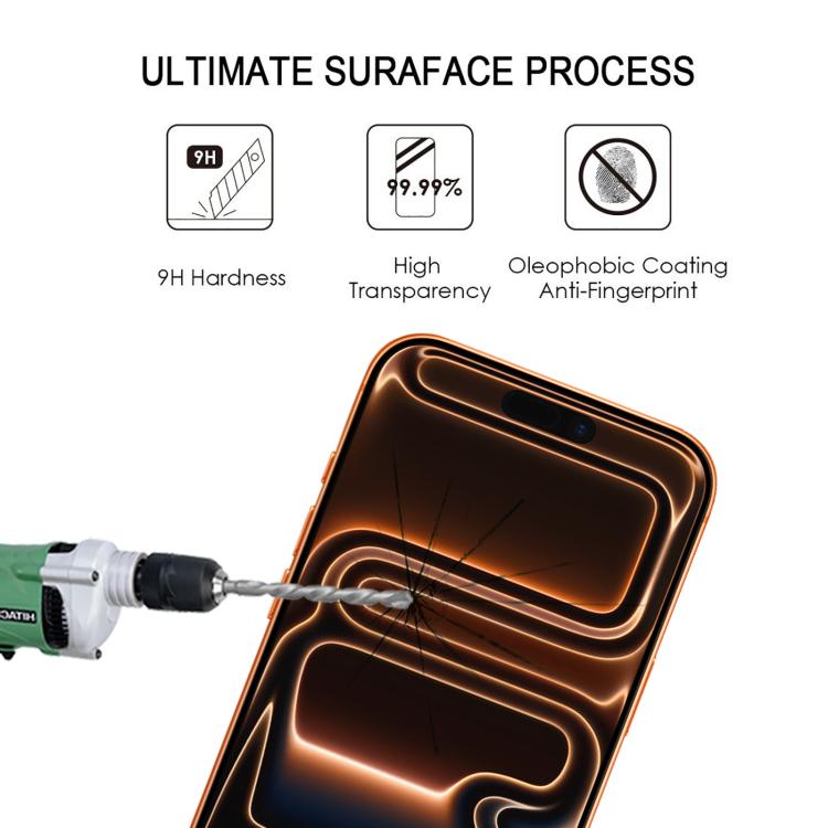 Full Glue Screen Tempered Glass Film, For iPhone 17 Pro Max, For iPhone 17 Pro, For iPhone 17, For iPhone Air, For iPhone 16 Pro Max, For iPhone 16 Pro, For iPhone 16 Plus, For iPhone 16
