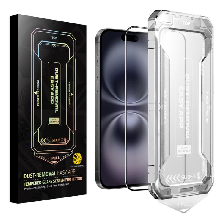 Easy Install HD Tempered Glass Film, For iPhone 17e / 16e / 14 / 13 Pro / 13, For iPhone 17 Pro Max, For iPhone 17 Pro, For iPhone 17 / 16 Pro, For iPhone Air, For iPhone 16 Pro Max, For iPhone 16 Plus / 15 Plus, For iPhone 16 / 15, For iPhone 15 Pro M...