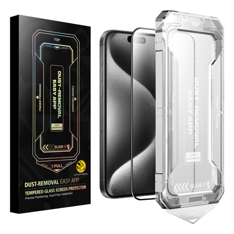 Easy Install HD Tempered Glass Film, For iPhone 17e / 16e / 14 / 13 Pro / 13, For iPhone 17 Pro Max, For iPhone 17 Pro, For iPhone 17 / 16 Pro, For iPhone Air, For iPhone 16 Pro Max, For iPhone 16 Plus / 15 Plus, For iPhone 16 / 15, For iPhone 15 Pro M...