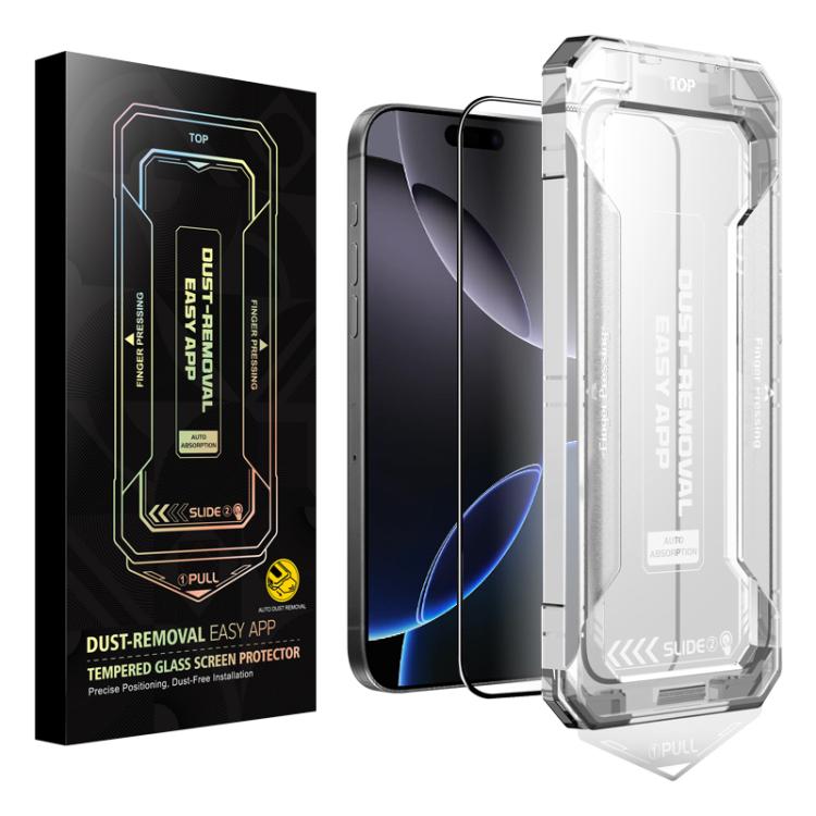 Easy Install HD Tempered Glass Film, For iPhone 17e / 16e / 14 / 13 Pro / 13, For iPhone 17 Pro Max, For iPhone 17 Pro, For iPhone 17 / 16 Pro, For iPhone Air, For iPhone 16 Pro Max, For iPhone 16 Plus / 15 Plus, For iPhone 16 / 15, For iPhone 15 Pro M...