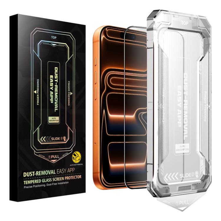 Easy Install HD Tempered Glass Film, For iPhone 17e / 16e / 14 / 13 Pro / 13, For iPhone 17 Pro Max, For iPhone 17 Pro, For iPhone 17 / 16 Pro, For iPhone Air, For iPhone 16 Pro Max, For iPhone 16 Plus / 15 Plus, For iPhone 16 / 15, For iPhone 15 Pro M...
