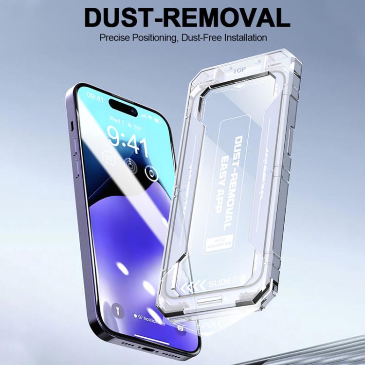 Easy Install HD Tempered Glass Film, For iPhone 17e / 16e / 14 / 13 Pro / 13, For iPhone 17 Pro Max, For iPhone 17 Pro, For iPhone 17 / 16 Pro, For iPhone Air, For iPhone 16 Pro Max, For iPhone 16 Plus / 15 Plus, For iPhone 16 / 15, For iPhone 15 Pro M...