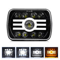 Y19 H4 7 inch Car Sun Style Square Modified Headlight for 5x7" 7x6