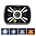 Y23 H4 7 inch Car Seven-bead Sun Style Square Modified Headlight for Jeep Wrangler, Y23