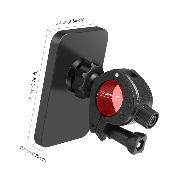 PULUZ 15W Magnetic Qi Wireless Charger Vlogging Phone Clamp Holder