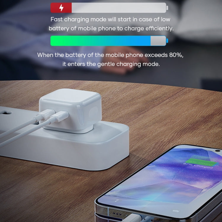 ROCK T58 35W Dual USB-C / Type-C Ports PD Charger, CN Plug, CN Plug