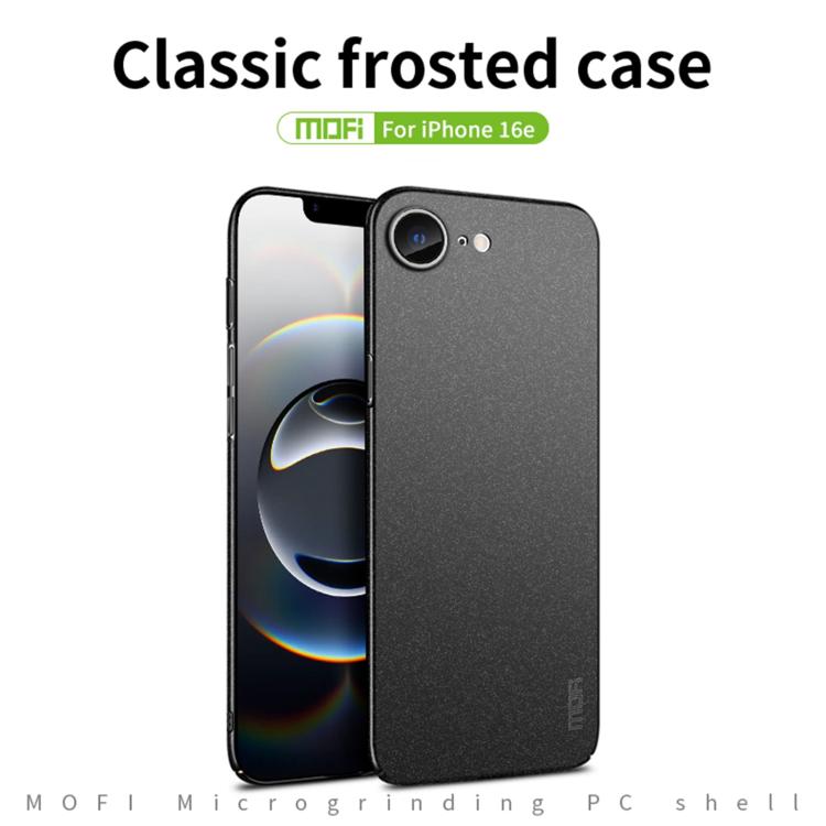 MOFI Fandun Series Frosted PC Ultra-thin All-inclusive Phone Case, For iPhone 17e / 16e, For iPhone 17 Pro Max, For iPhone 17 Pro, For iPhone 17, For iPhone Air, For iPhone 16 Pro Max, For iPhone 16 Pro, For iPhone 16 Plus, For iPhone 16