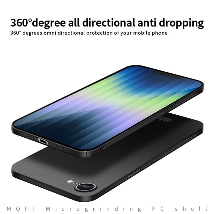 MOFI Frosted PC Ultra-thin Hard Phone Case, For iPhone 17e / 16e, For iPhone 17 Pro Max, For iPhone 17 Pro, For iPhone 17, For iPhone Air, For iPhone 16 Pro Max, For iPhone 16 Pro, For iPhone 16 Plus, For iPhone 16