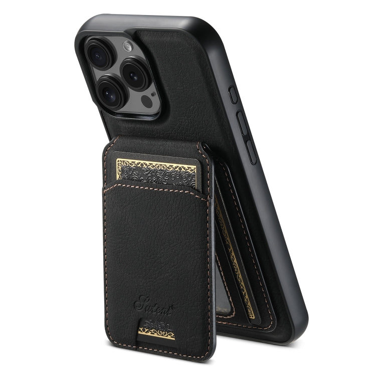 Suteni H16 Litchi Texture Leather Detachable Wallet Back Phone Case, For iPhone 17e / 16e, For iPhone 17 Pro Max, For iPhone 17 Pro, For iPhone 17, For iPhone Air, For iPhone 16 Pro Max, For iPhone 16 Pro, For iPhone 16 Plus, For iPhone 16             ...