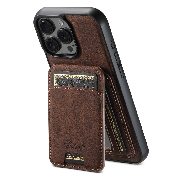 Suteni H16 Litchi Texture Leather Detachable Wallet Back Phone Case, For iPhone 17e / 16e, For iPhone 17 Pro Max, For iPhone 17 Pro, For iPhone 17, For iPhone Air, For iPhone 16 Pro Max, For iPhone 16 Pro, For iPhone 16 Plus, For iPhone 16             ...