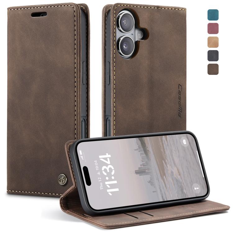 CaseMe 013 Multifunctional Horizontal Flip Leather Phone Case, For iPhone 17e / 16e, For iPhone 17 Pro Max, For iPhone 17 Pro, For iPhone 17, For iPhone Air, For iPhone 16 Pro Max, For iPhone 16 Pro, For iPhone 16 Plus, For iPhone 16