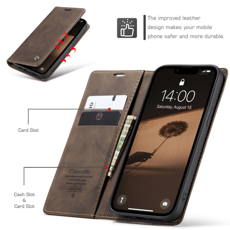 CaseMe 013 Multifunctional Horizontal Flip Leather Phone Case, For iPhone 17e / 16e, For iPhone 17 Pro Max, For iPhone 17 Pro, For iPhone 17, For iPhone Air, For iPhone 16 Pro Max, For iPhone 16 Pro, For iPhone 16 Plus, For iPhone 16