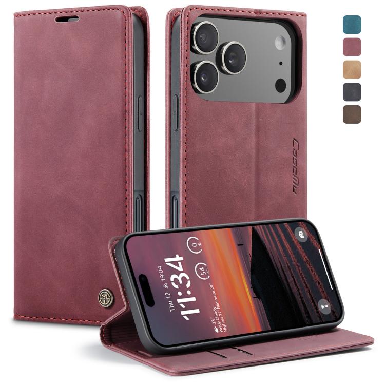 CaseMe 013 Multifunctional Horizontal Flip Leather Phone Case, For iPhone 17e / 16e, For iPhone 17 Pro Max, For iPhone 17 Pro, For iPhone 17, For iPhone Air, For iPhone 16 Pro Max, For iPhone 16 Pro, For iPhone 16 Plus, For iPhone 16