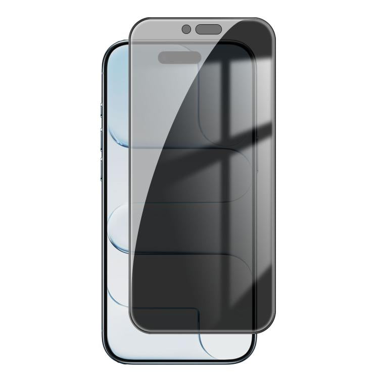 Kalebol High-Aluminum Screen-Printed Full-Coverage Black-Border Privacy Tempered Glass Film, For iPhone 17e / 16e, For iPhone 17 Pro Max, For iPhone 17 Pro, For iPhone 17, For iPhone Air, For iPhone 16 Pro Max, For iPhone 16 Pro, For iPhone 16 Plus    ...