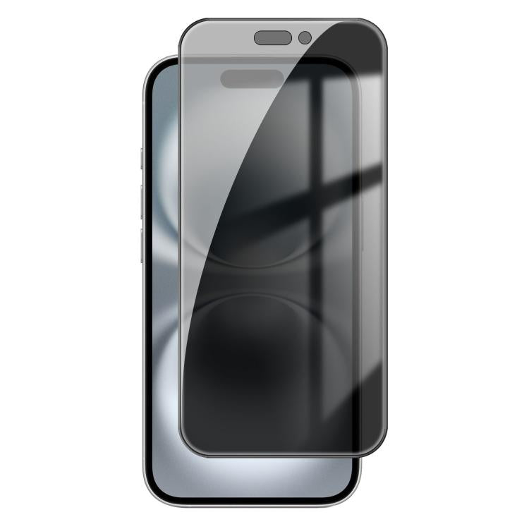 Kalebol High-Aluminum Screen-Printed Full-Coverage Black-Border Privacy Tempered Glass Film, For iPhone 17e / 16e, For iPhone 17 Pro Max, For iPhone 17 Pro, For iPhone 17, For iPhone Air, For iPhone 16 Pro Max, For iPhone 16 Pro, For iPhone 16 Plus    ...