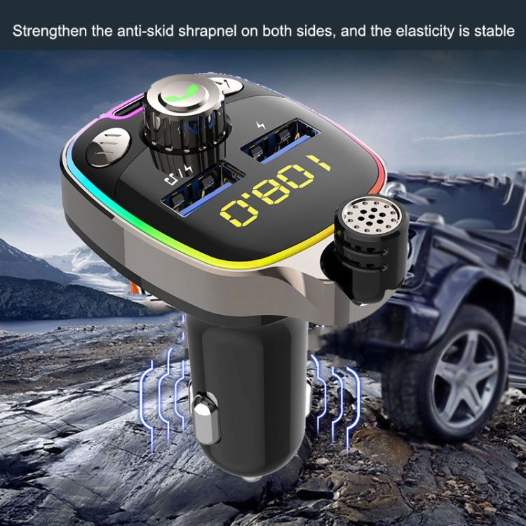 BC08 Car MP3 Bluetooth FM Transmitter With Ambient Light, BC08