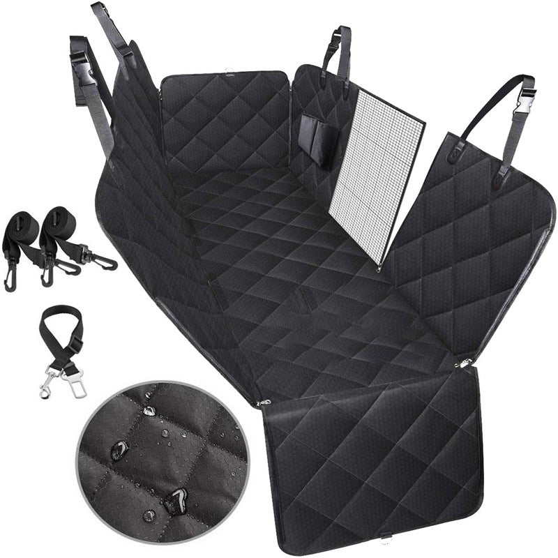 GG Quilted Waterproof Car Rear Seat Pet Mat