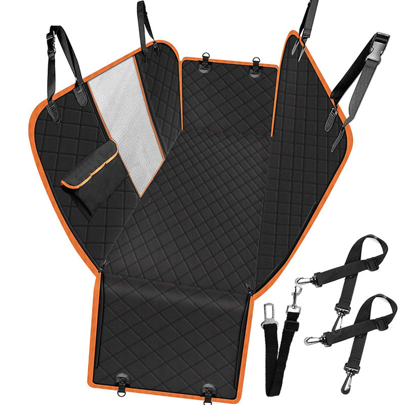 GG Quilted Waterproof Car Rear Seat Pet Mat